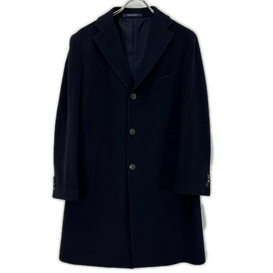 TAGLIATORE GUJI Exclusive 100% Wool Coat Navy Size 44