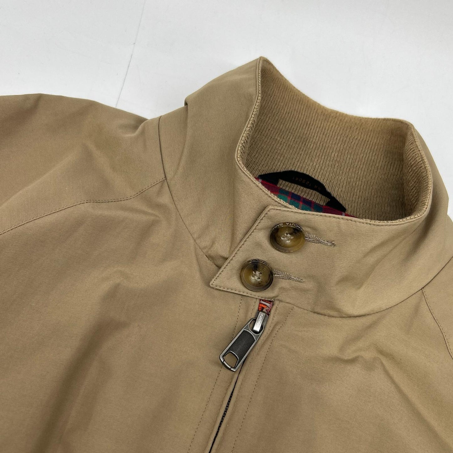 BARACUTA Made in UK G9 Harrington Jacket Beige Size 36