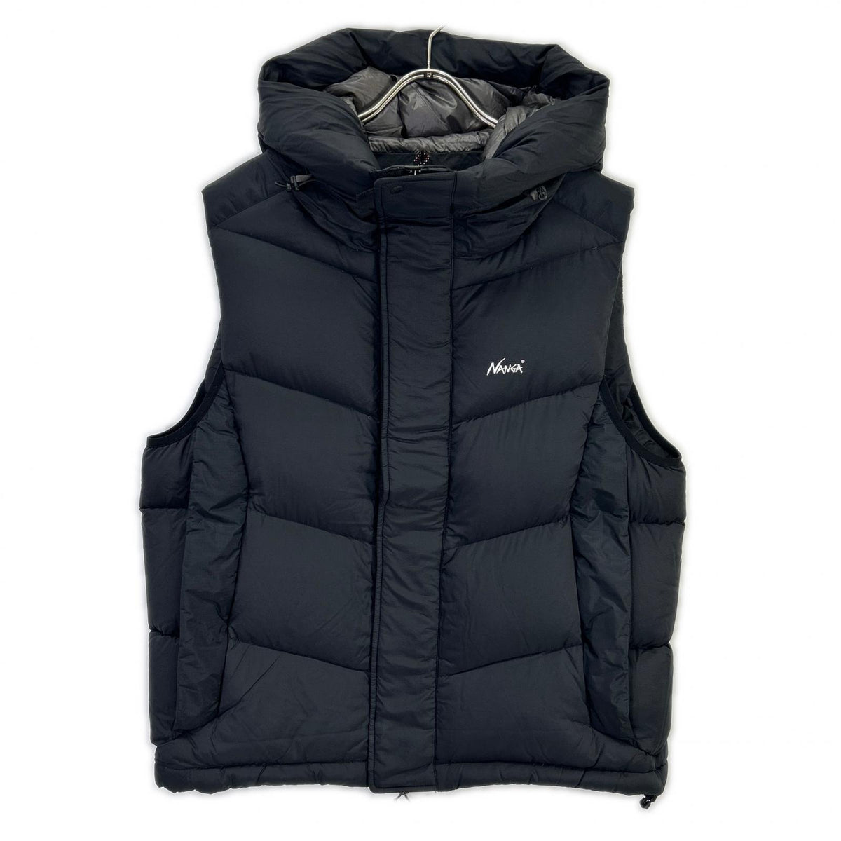 NANGA Liteforce Hooded Nylon Down Vest Size M