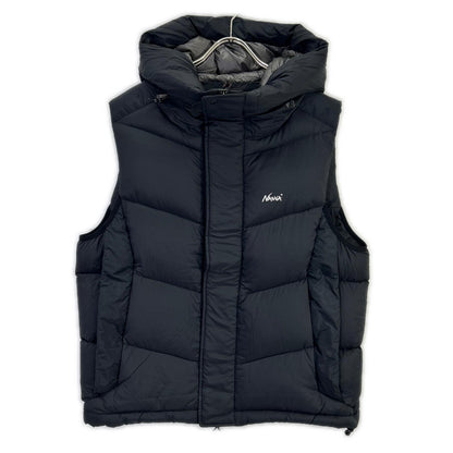 NANGA Liteforce Hooded Nylon Down Vest Size M