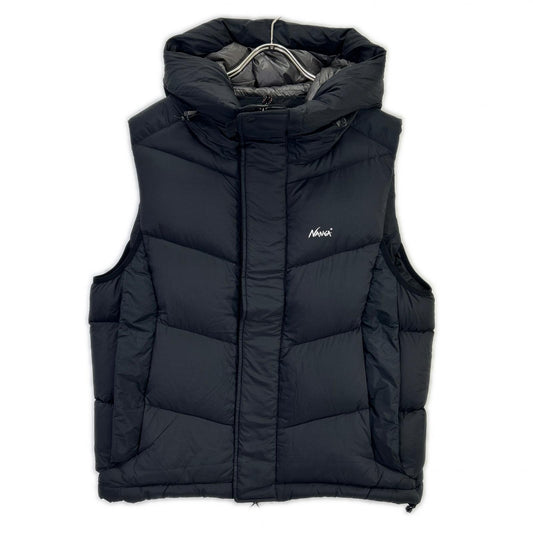 NANGA Liteforce Hooded Nylon Down Vest Size M