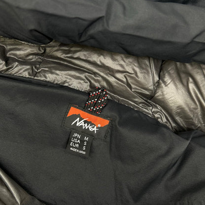 NANGA Liteforce Hooded Nylon Down Vest Size M
