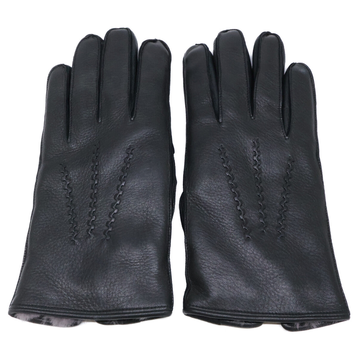 DENTS Deerskin Rabbit Fur Lined Gloves Size ONE SIZE