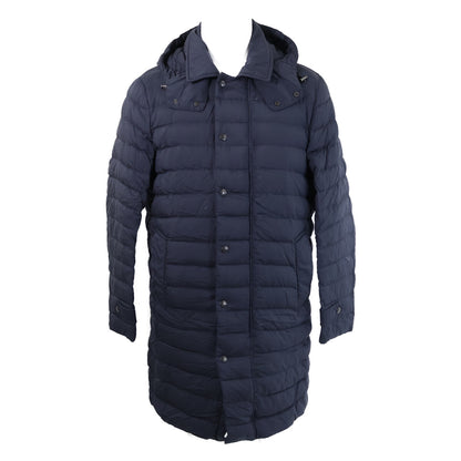 MONCLER Michel Hooded Down Coat Navy Size 1