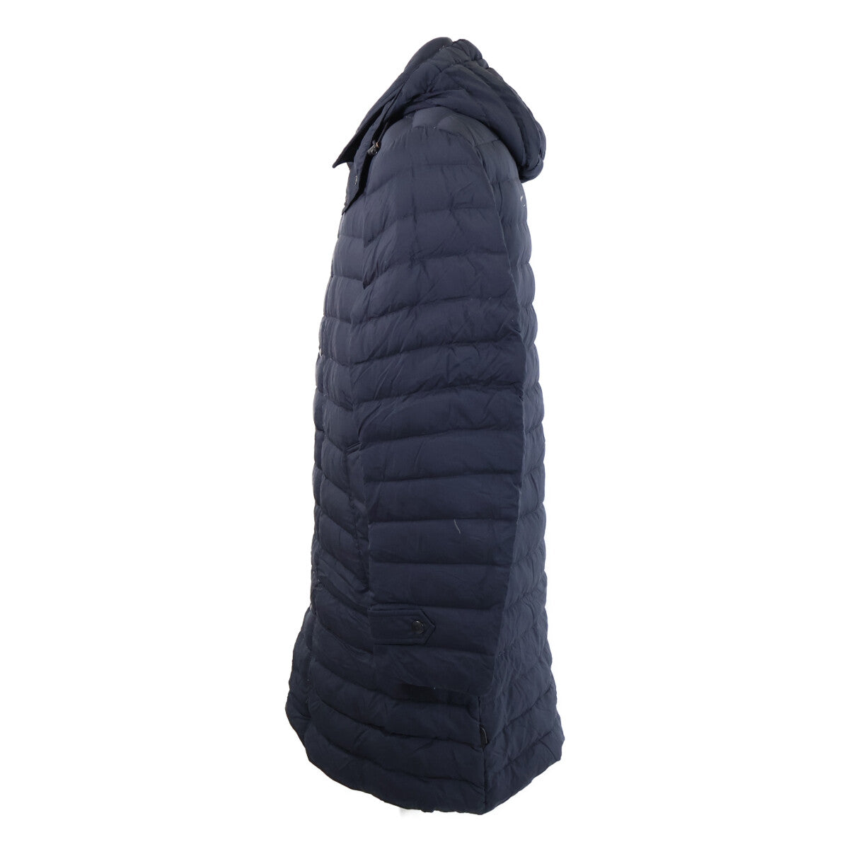 MONCLER Michel Hooded Down Coat Navy Size 1