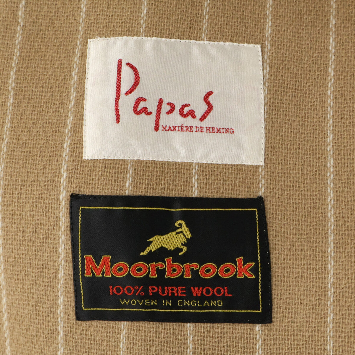 PAPAS Moorbrook Wool Rhino Logo Single Coat Size L