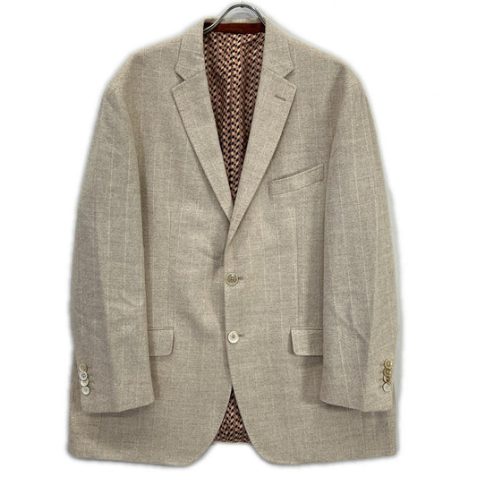 ETRO Alpaca Blend Striped 2B Tailored Blazer Size 60