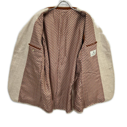 ETRO Alpaca Blend Striped 2B Tailored Blazer Size 60