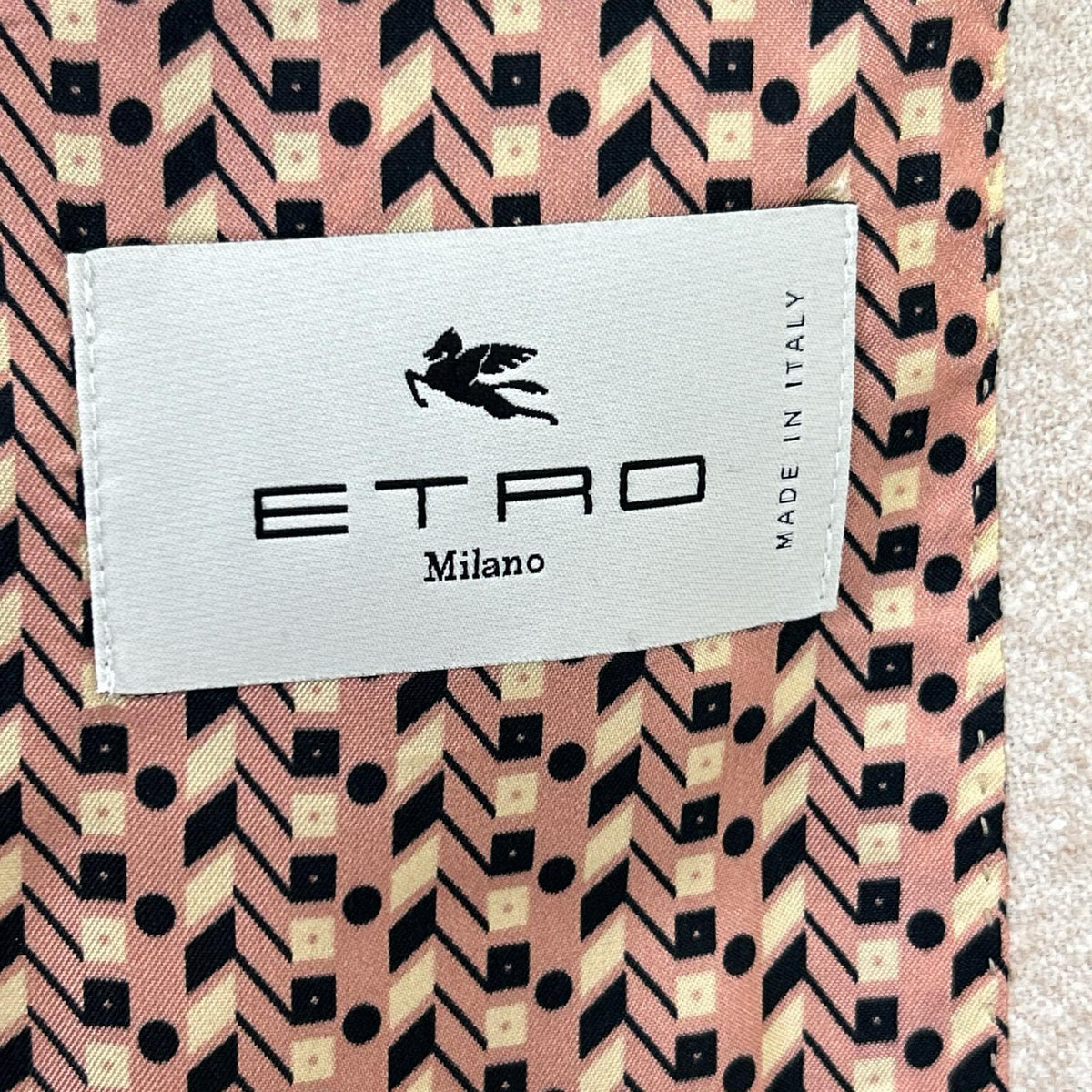 ETRO Alpaca Blend Striped 2B Tailored Blazer Size 60