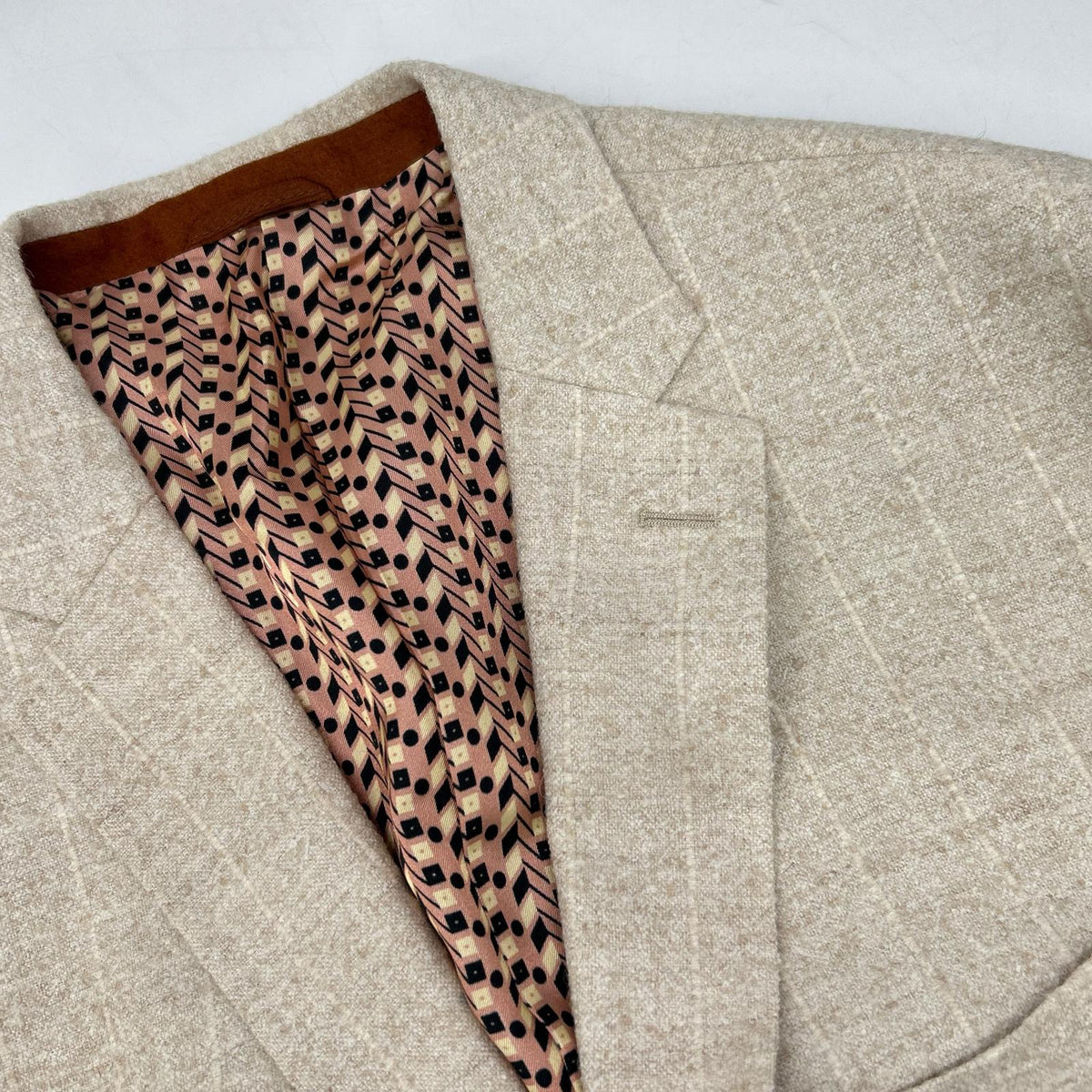 ETRO Alpaca Blend Striped 2B Tailored Blazer Size 60