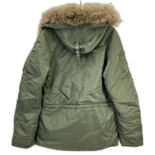 AVIREX N-3B Nylon Flight Jacket Sage Green Size M