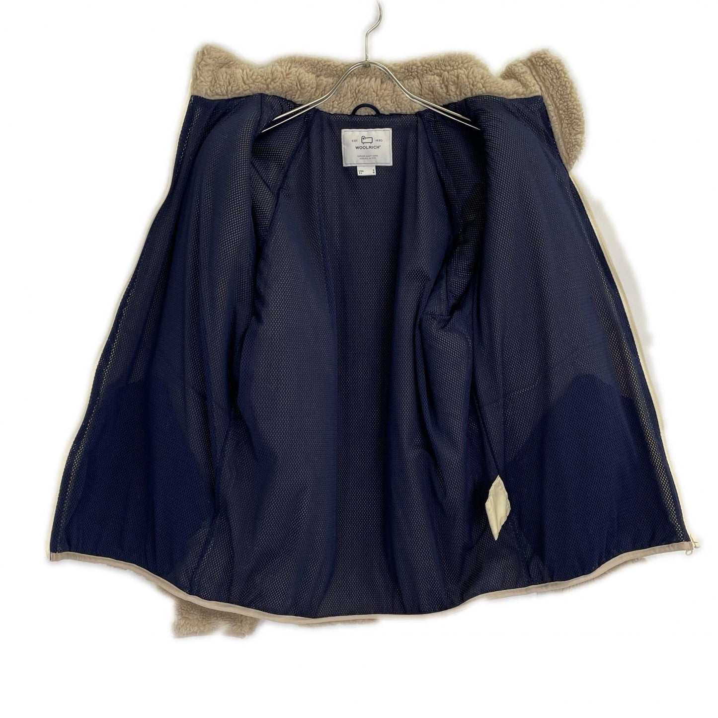 WOOLRICH Terra Pile Boa Fleece Jacket Size S