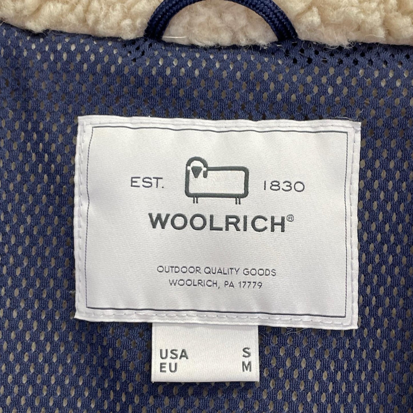 WOOLRICH Terra Pile Boa Fleece Jacket Size S