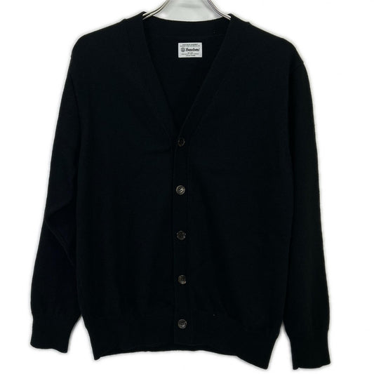 Yonetomi Black Cashmere Basic Knit Cardigan Size 1