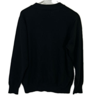 Yonetomi Black Cashmere Basic Knit Cardigan Size 1