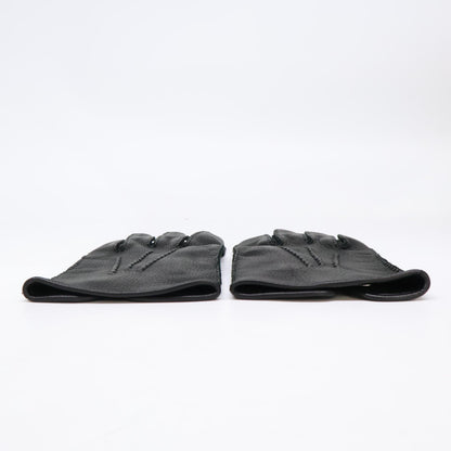 DENTS 15-1102 Black Deerskin Unlined Gloves Size 7
