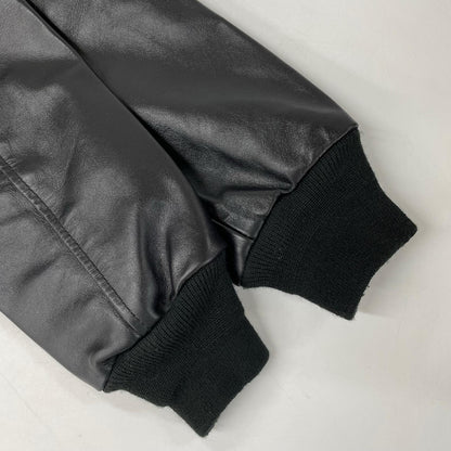 HOUSTON A-2 Black Leather Jacket Size 38