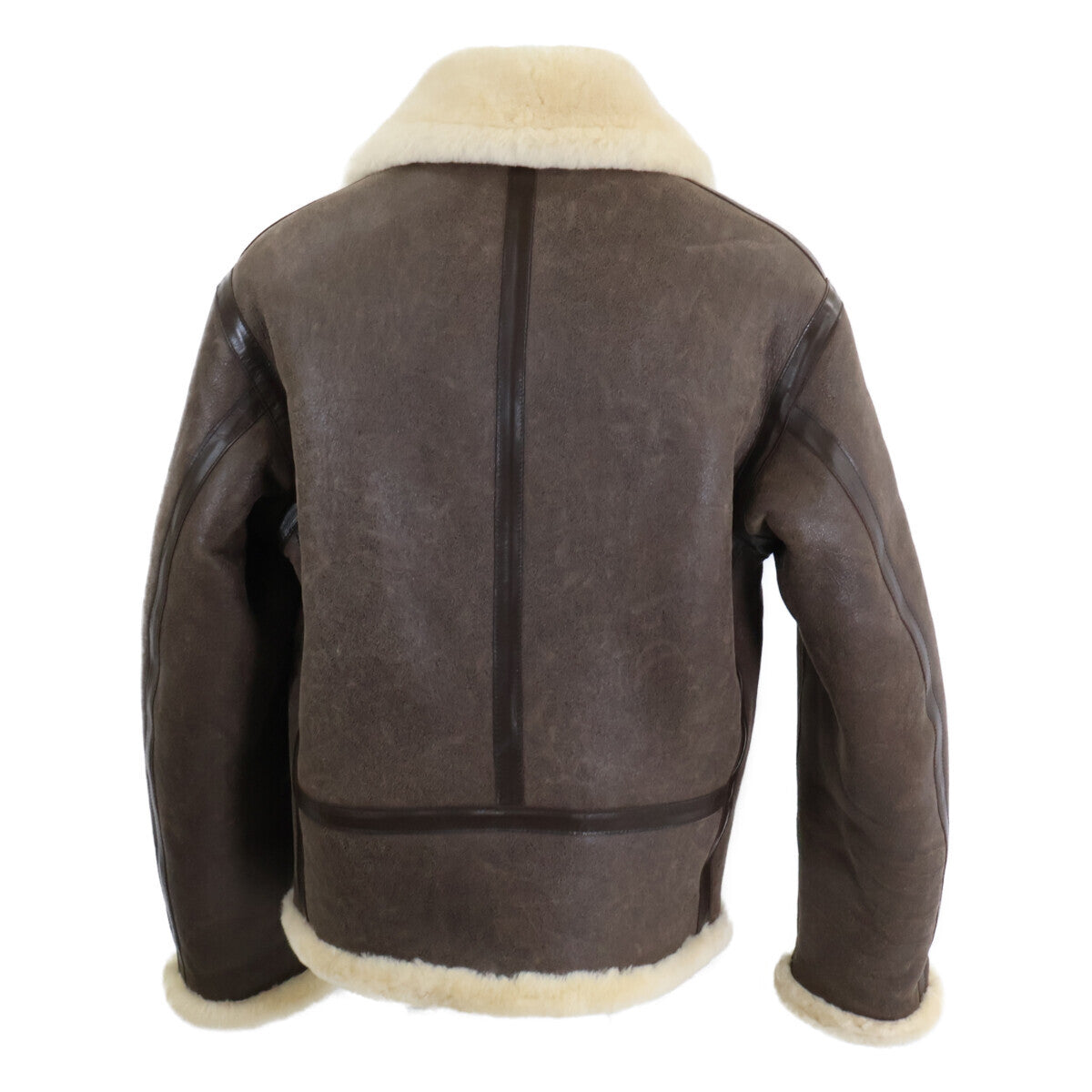 AVIREX B-6 Mouton Flight Jacket Brown Size L