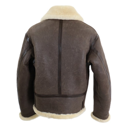 AVIREX B-6 Mouton Flight Jacket Brown Size L