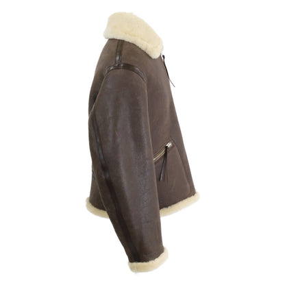 AVIREX B-6 Mouton Flight Jacket Brown Size L