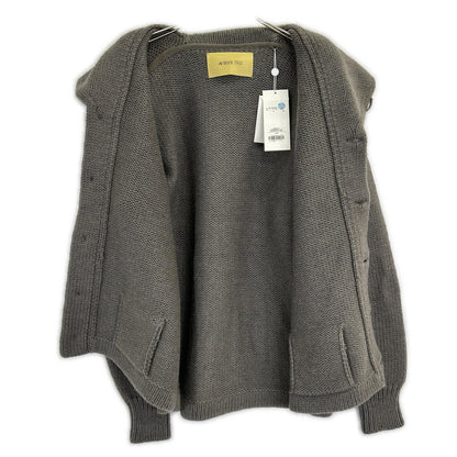 AVIREX7522 25AW Wool Shawl Collar Cardigan Gray Size L