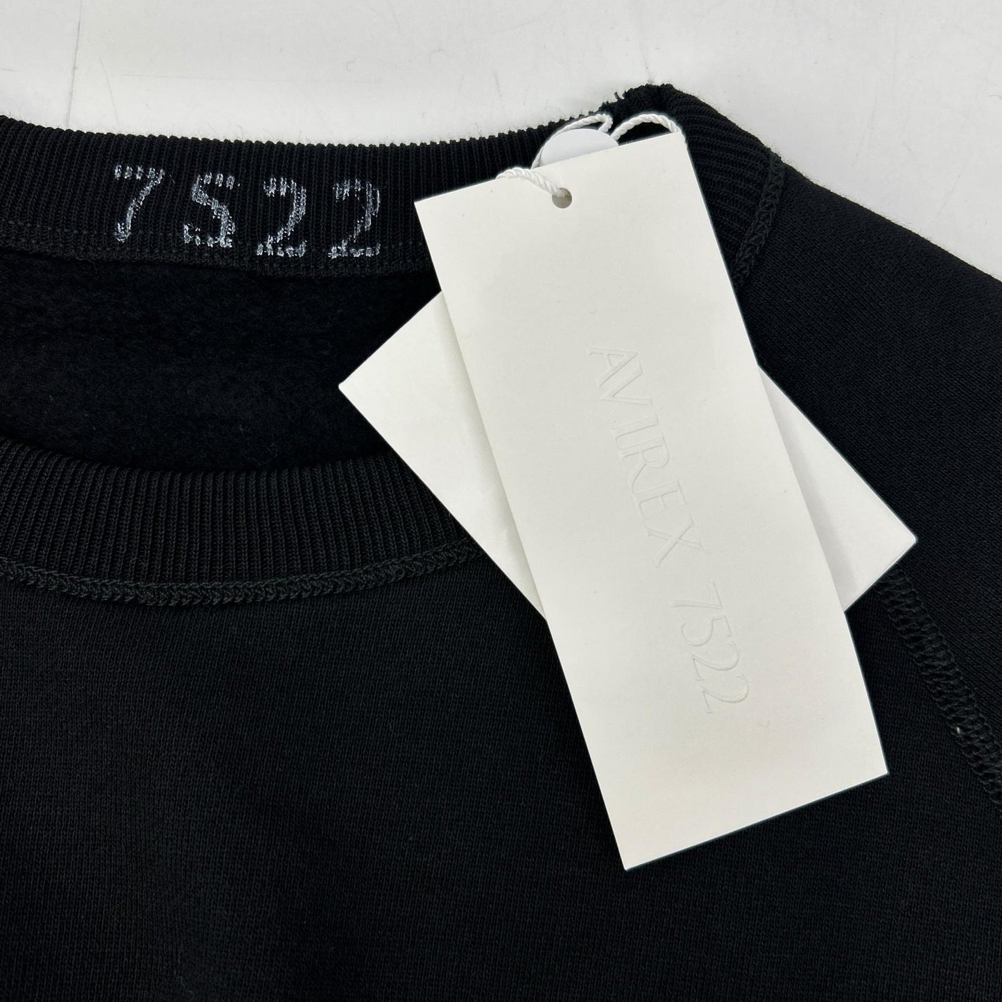 AVIREX 25AW Raglan Cotton Black Size XL