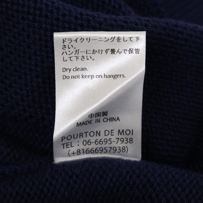 RICE NINE TEN Collared Check Knit Sweater Multi Blue Size 2