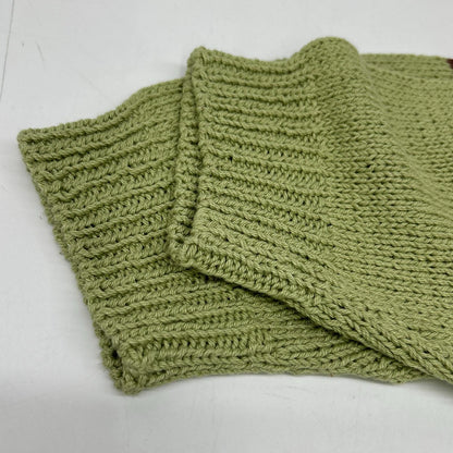 RICE NINE TEN Hand Knit Tea Green Cotton Size F
