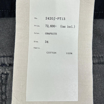 OLDJOE&CO. Paded Back Rover Gray Cotton Size 34