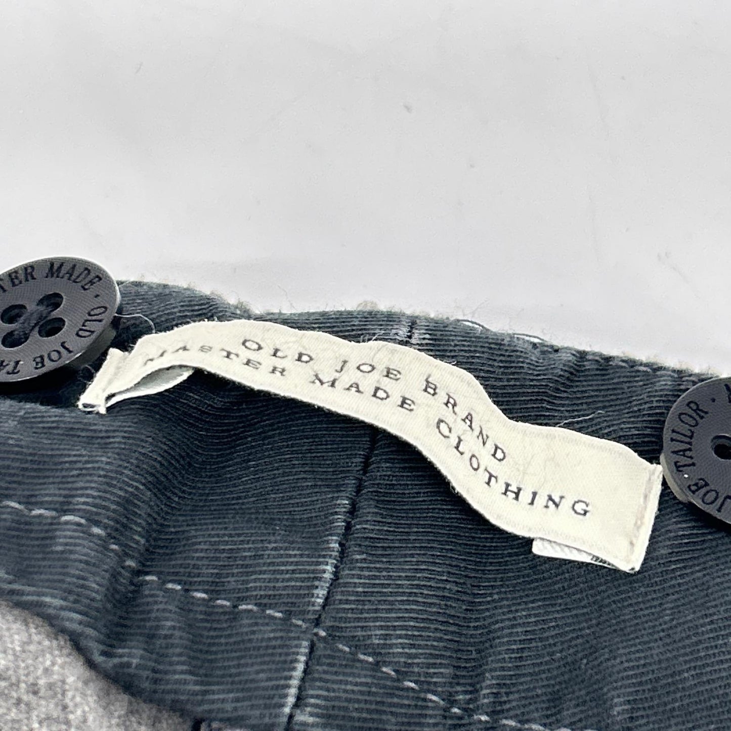 OLDJOE&CO. Paded Back Rover Gray Cotton Size 36