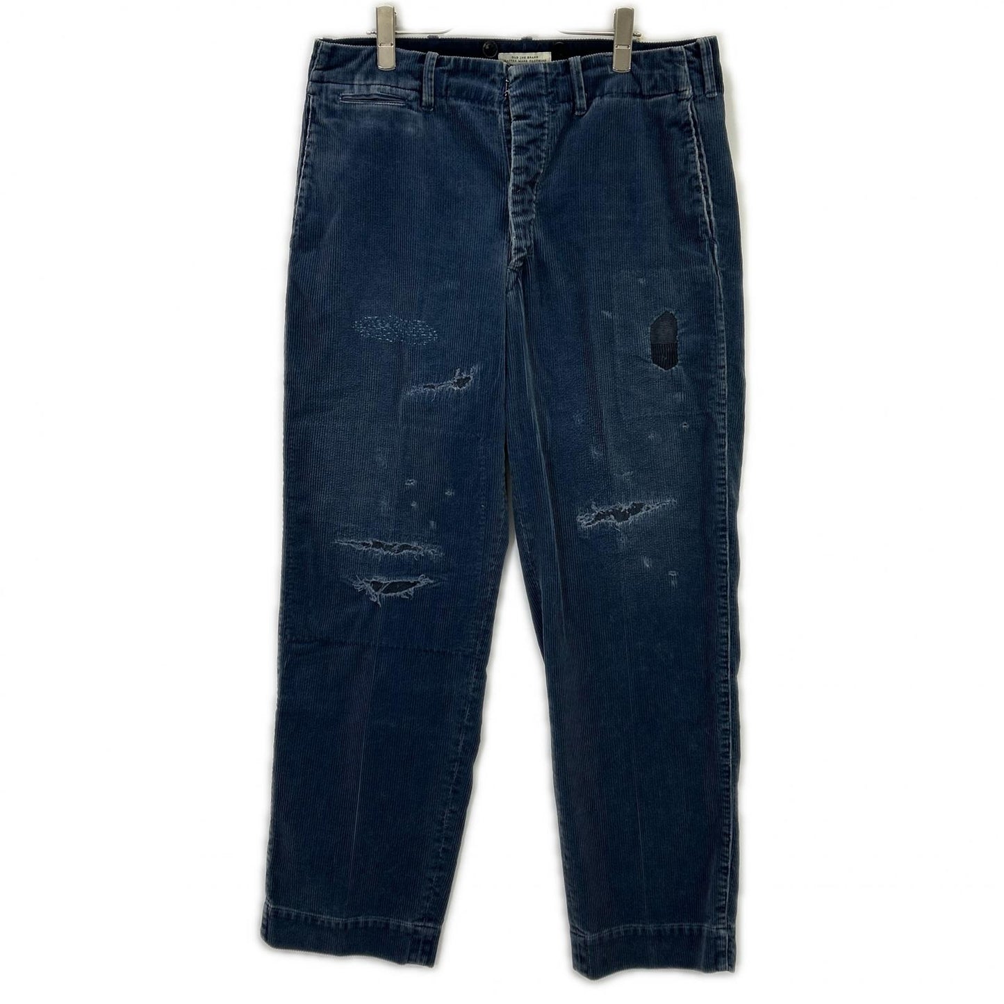 OLDJOE&CO. Paded Back Rover Navy Cotton Size 32