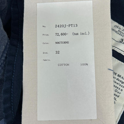 OLDJOE&CO. Paded Back Rover Navy Cotton Size 32