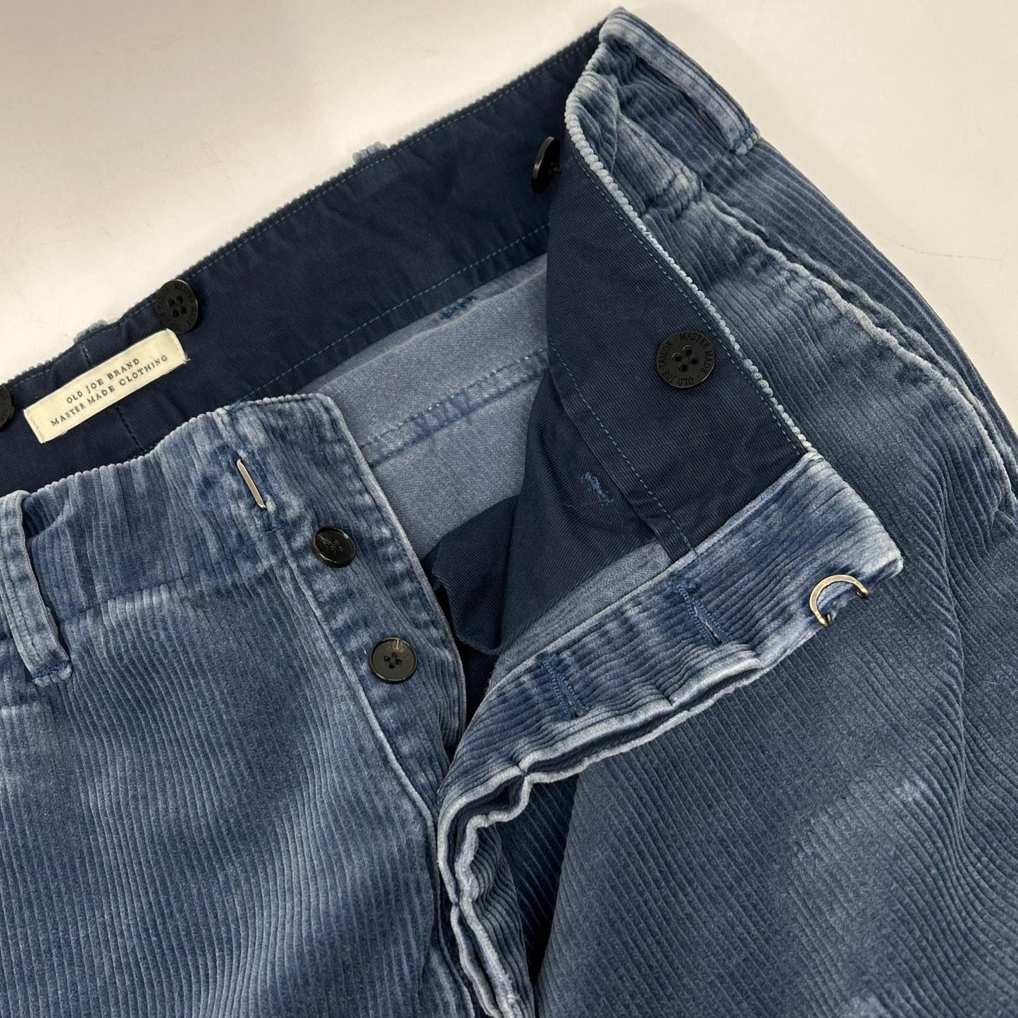 OLDJOE&CO. Paded Back Rover Navy Cotton Size 32