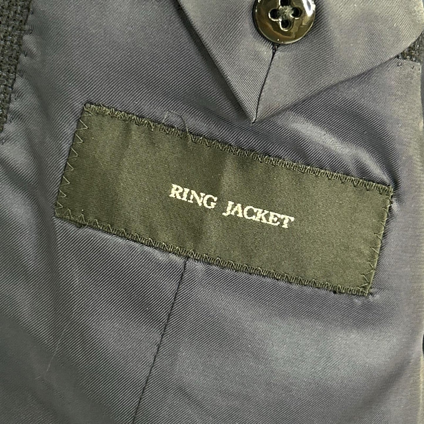 RING JACKET Meister Blazer Navy Wool Size 50