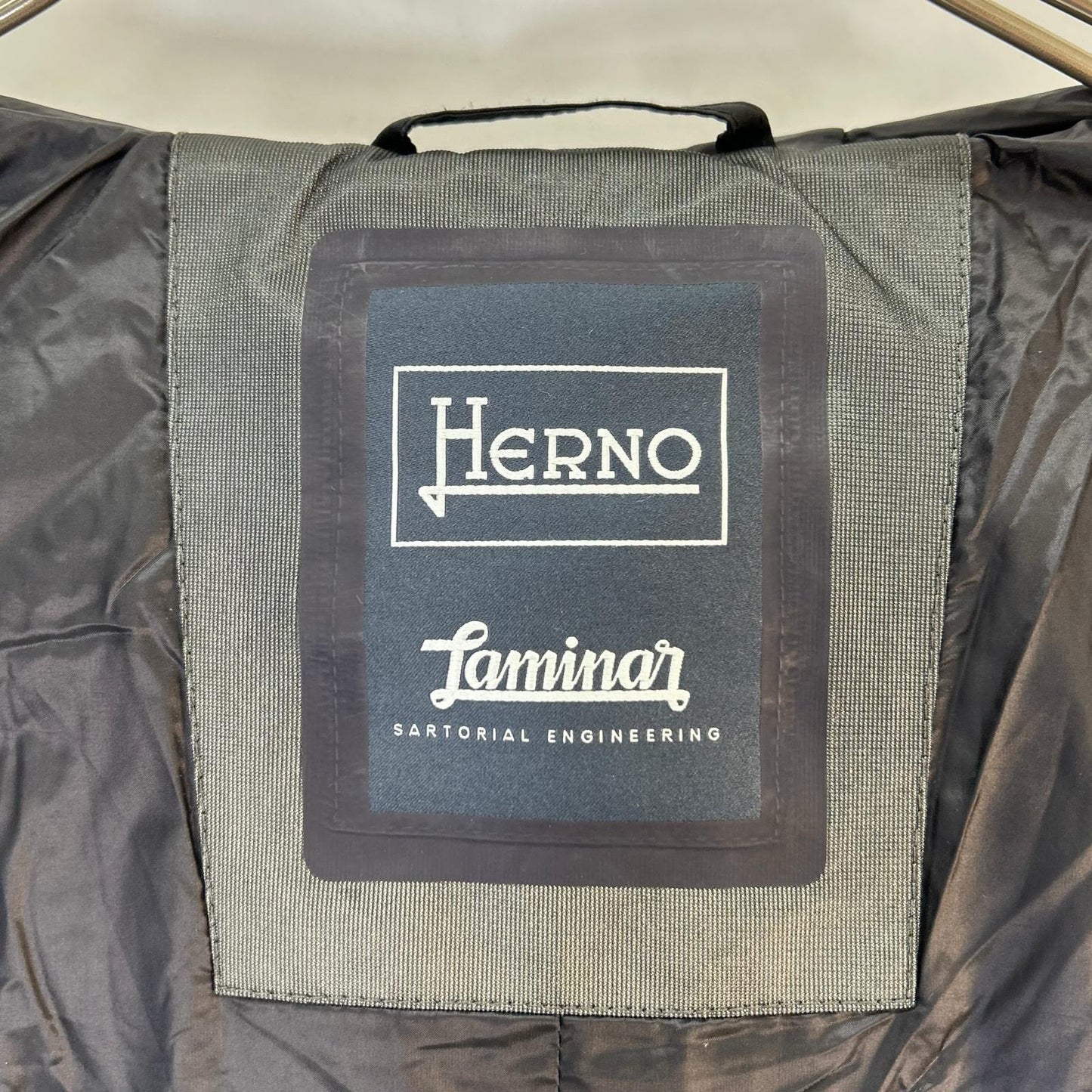 HERNO Black Laminar GORE Windstopper Down Jacket Size 50