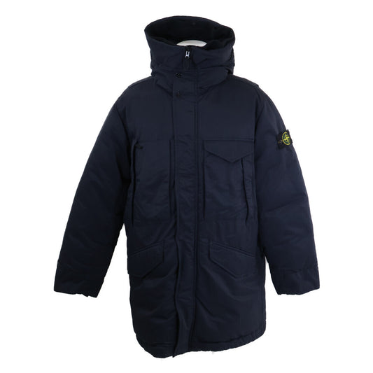 STONE ISLAND Compass Patch Hooded Down Jacket Nylon Size L