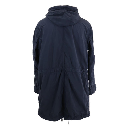 STONE ISLAND Ghost Piece Nylon Hooded Coat Navy Size L