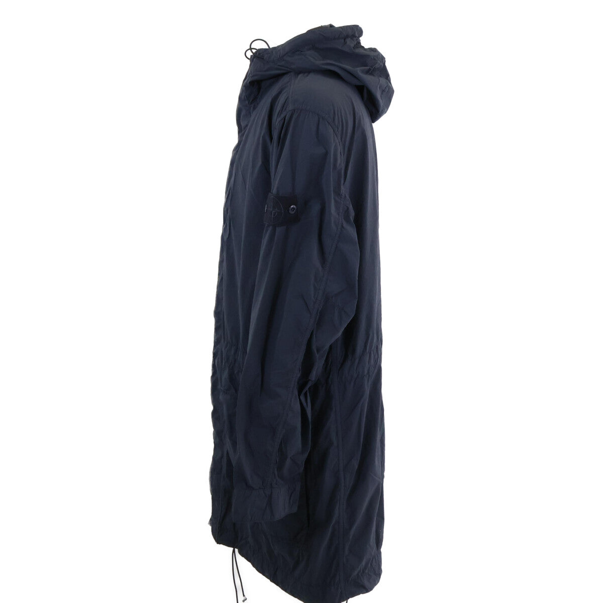 STONE ISLAND Ghost Piece Nylon Hooded Coat Navy Size L
