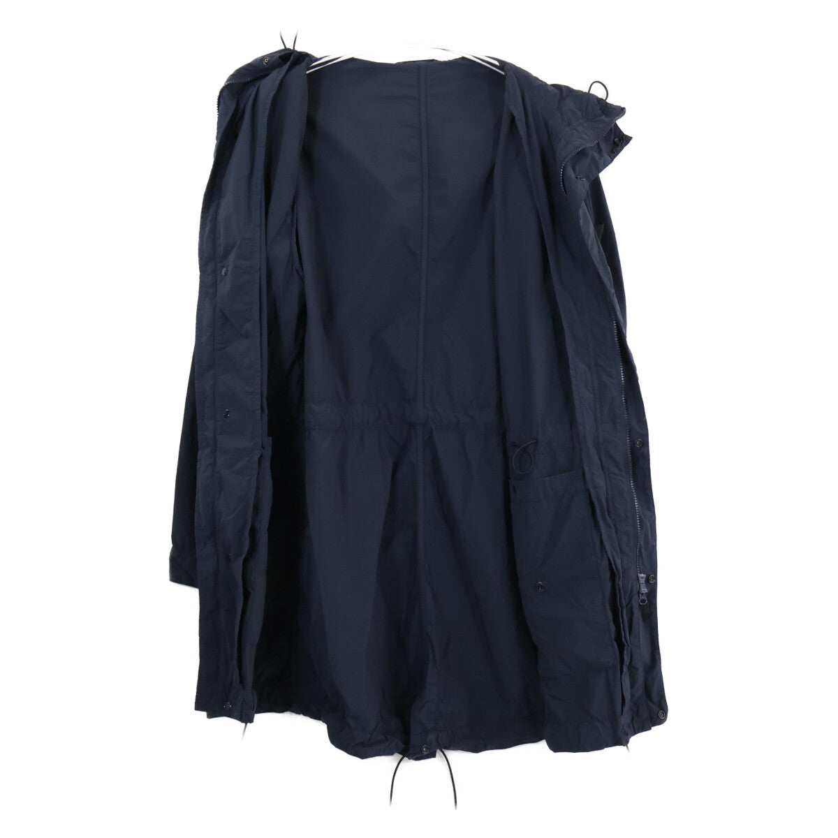 STONE ISLAND Ghost Piece Nylon Hooded Coat Navy Size L