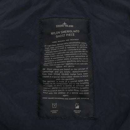 STONE ISLAND Ghost Piece Nylon Hooded Coat Navy Size L