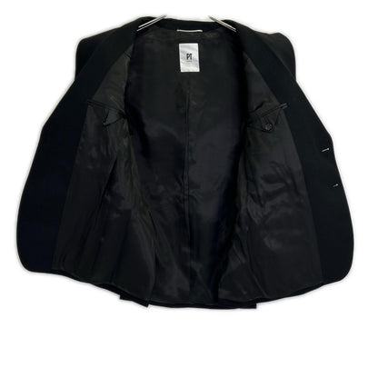 PT TORINO Black Wool Gold Button Jacket Size 44