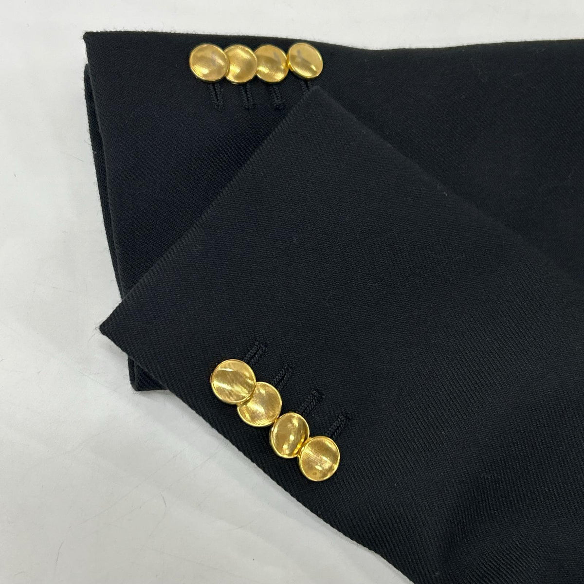 PT TORINO Black Wool Gold Button Jacket Size 44