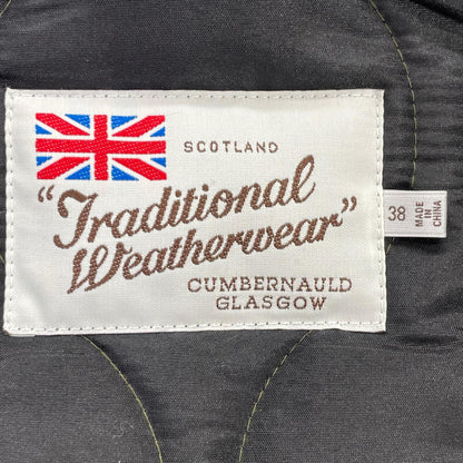 TRADITIONAL WEATHERWEAR Khaki Quilted Jacket Size 38