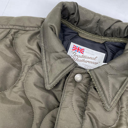 TRADITIONAL WEATHERWEAR Khaki Quilted Jacket Size 38