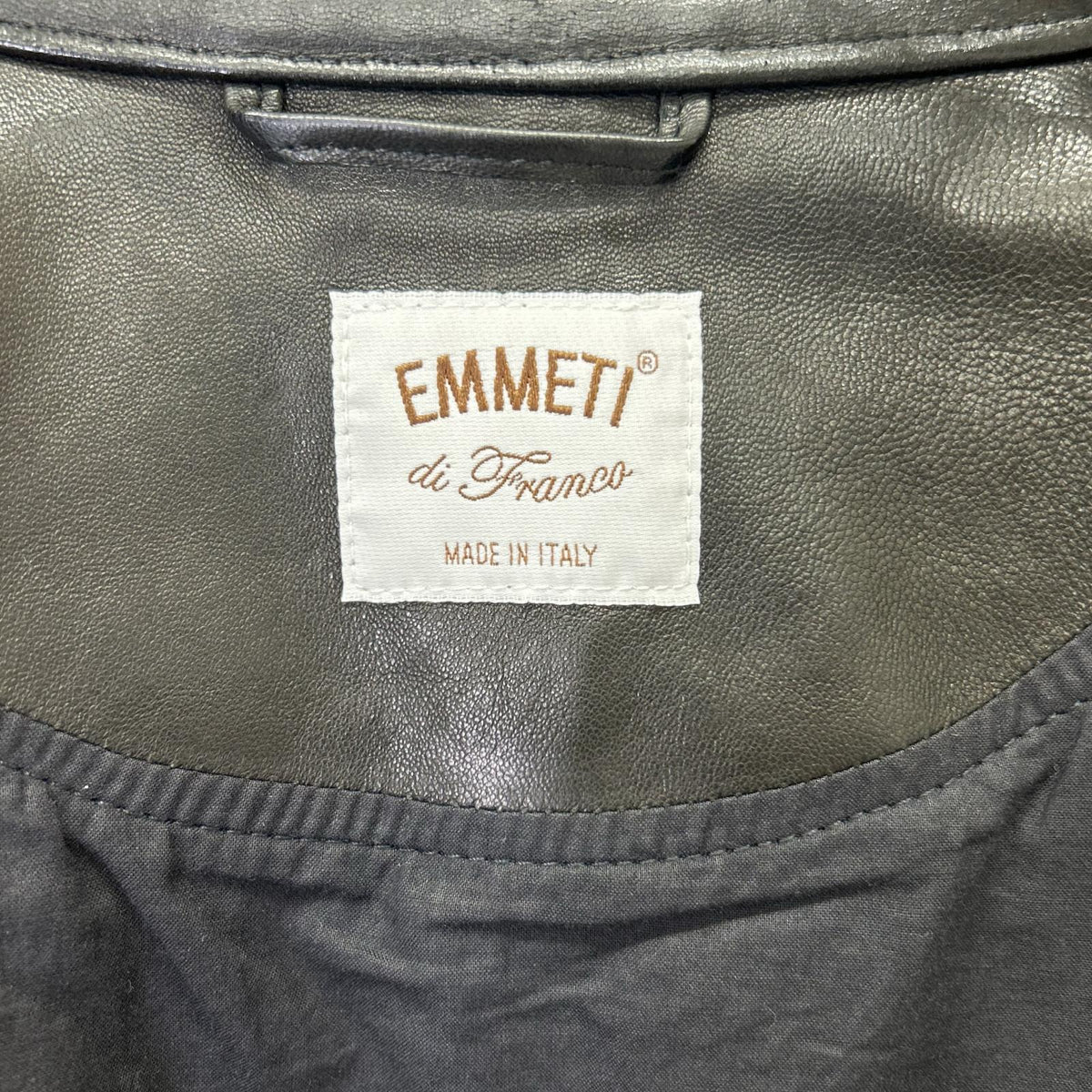 EMMETI Black Lambskin JURI Riders Jacket Size 42