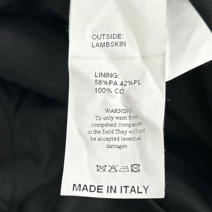 EMMETI Black Lambskin JURI Riders Jacket Size 42
