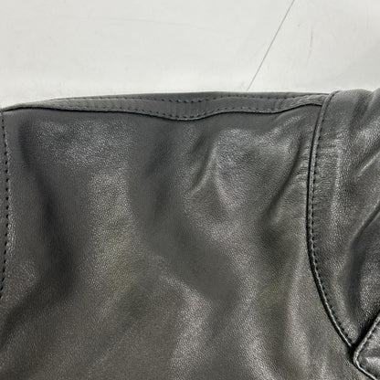 EMMETI Black Lambskin JURI Riders Jacket Size 42