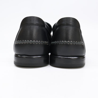 Salvatore Ferragamo Black Leather Gancini Bit Loafers Size 6
