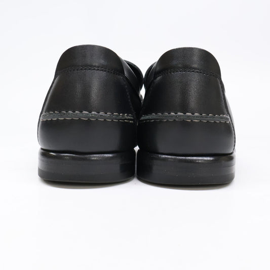 Salvatore Ferragamo Black Leather Gancini Bit Loafers Size 6