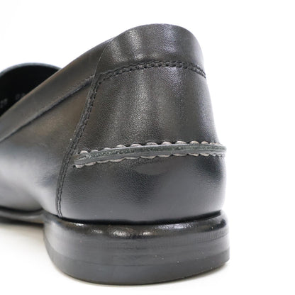 Salvatore Ferragamo Black Leather Gancini Bit Loafers Size 6